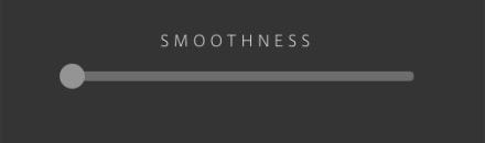 Smoothness slider with a single handle at the left end