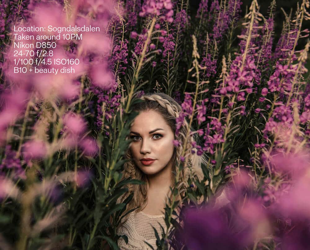 Photo from the article “Frøydis Geithus Pairs Up The Profoto B10 And Infinite Color Panel”