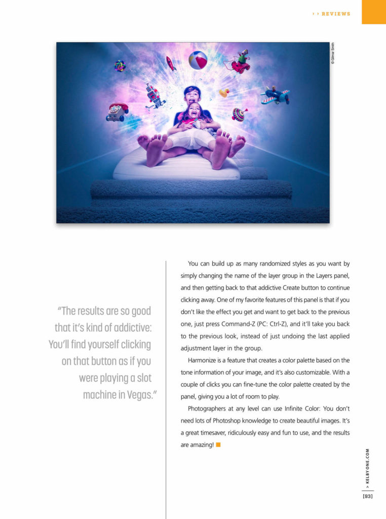 Infinite Color is Featured in User Magazine Infinite Tools